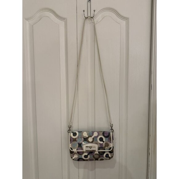 Coach Kristin Op Art Sequin Swingpack crossbody bag - Picture 1 of 6